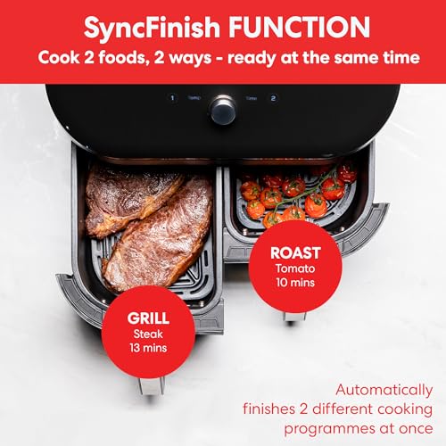Instant Vortex Plus Dual Air Fryer with 8-in-1 Programmes