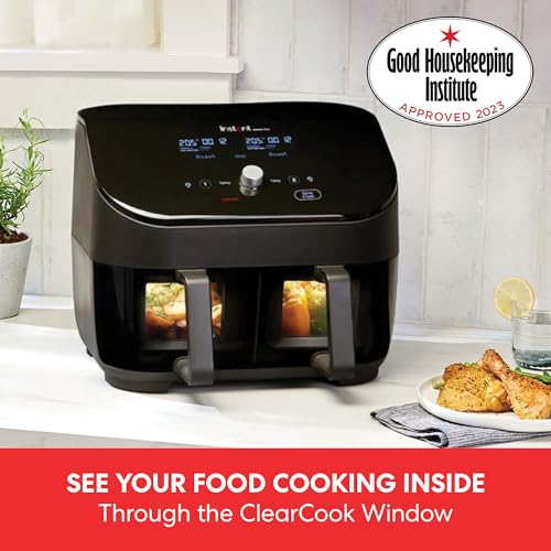 Instant Vortex Plus Dual Air Fryer with 8-in-1 Programmes