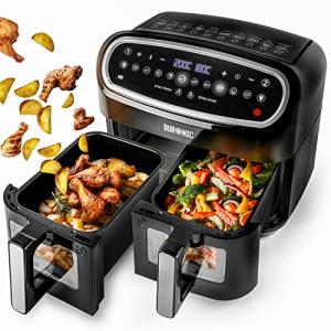 Duronic Dual Air Fryer with Visual Window