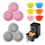 Abnaok Silicone Air Fryer Egg Pan with Baking Cups