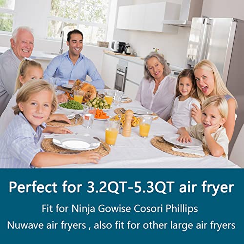 17-Piece Square Air Fryer Accessories with Cookbook