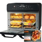 22L Dual Zone Air Fryer Oven With Rotisserie