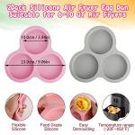 Abnaok Silicone Air Fryer Egg Pan with Baking Cups