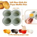 Jaxbo Non-Stick Silicone Air Fryer Accessories, Set of 2