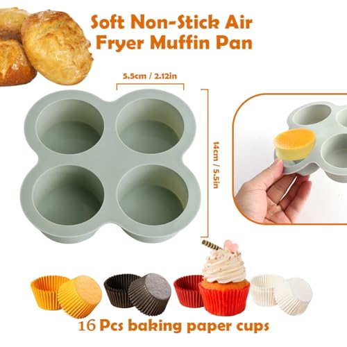 Jaxbo Non-Stick Silicone Air Fryer Accessories, Set of 2
