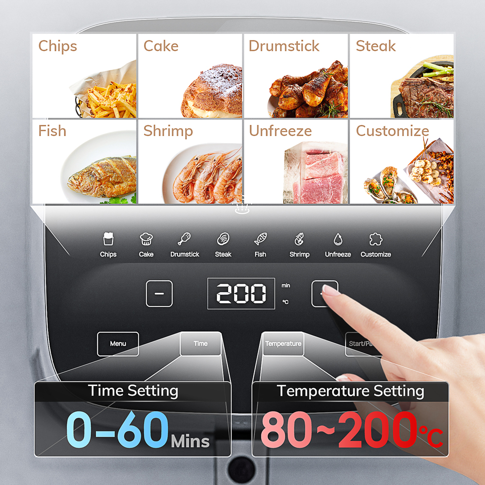 MIUI 5L Electric Air Fryer Oven, Family Size