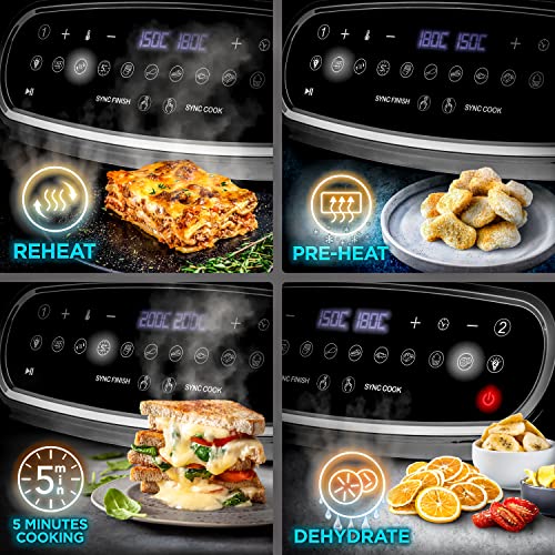 Duronic Dual Air Fryer with Visual Window