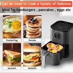 Abnaok Silicone Air Fryer Egg Pan with Baking Cups