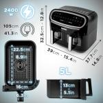 Duronic Dual Air Fryer with Visual Window