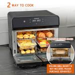 22L Dual Zone Air Fryer Oven With Rotisserie