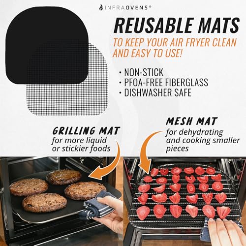 Reusable Liners for Air Fryer Racks - Compatible with Various Models