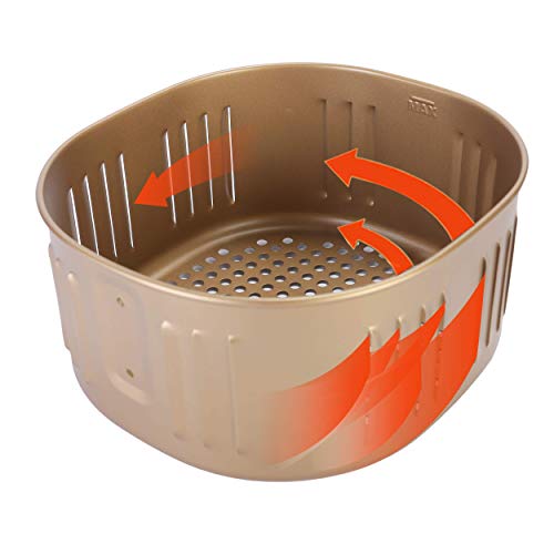 Non-Stick Air Fryer Replacement Basket for 5.5Qt Fryers