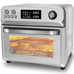 24L Air Fryer Oven With Rotisserie Digital Knob