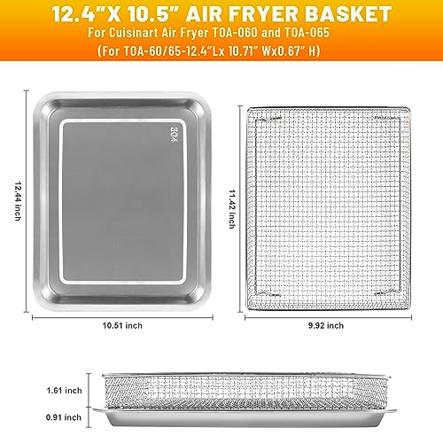 Stainless Steel Air Fryer Basket for TOA-060/TOA-065