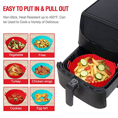 Air Fryer Silicone Liners Pot, 2 Pack