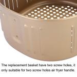 Non-Stick Air Fryer Replacement Basket for 5.5Qt Fryers
