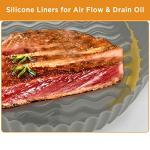 OUTXE 2 Pack Silicone Baking Tray for Air Fryer