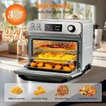 24L Air Fryer Oven With Rotisserie Digital Knob