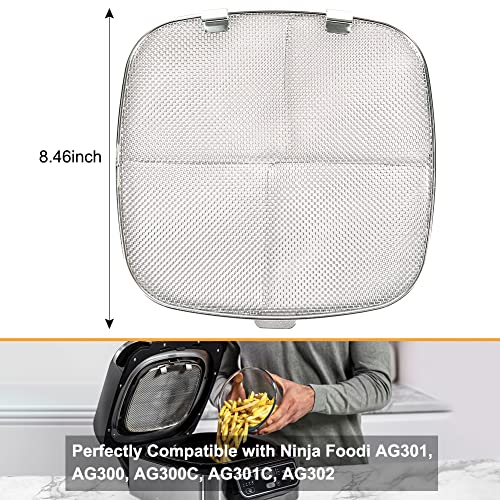 Stainless Steel Splatter Shield for Ninja Foodi AG301