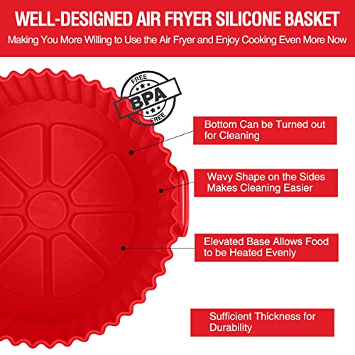 Air Fryer Silicone Liners Pot, 2 Pack