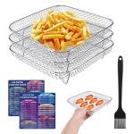 Air Fryer Rack Set with Magnetic Chart