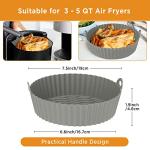 OUTXE 2 Pack Silicone Baking Tray for Air Fryer