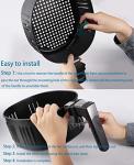 Non-Stick Air Fryer Replacement Basket for 5.5Qt Fryers