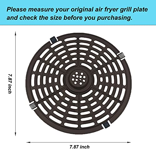 7.87 inch Non-Stick Air Fryer Grill Pan