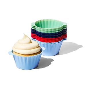 Reusable BPA-Free Silicone Baking Cups, Pack of 12