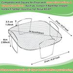 8" Square Air Fryer Rack - Stainless Steel Accessories