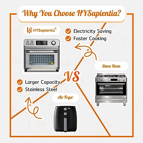 24L Air Fryer Oven With Rotisserie Digital Knob