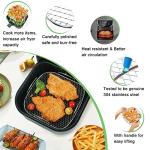 8" Square Air Fryer Rack - Stainless Steel Accessories