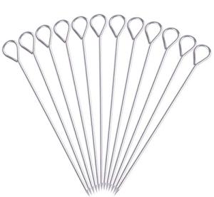 Stainless Steel BBQ Skewers Set - 12 pcs