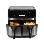 Extra Large Dual Air Fryer - 9L, 8 Menus