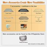 24L Air Fryer Oven With Rotisserie Digital Knob