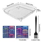 Air Fryer Rack Set with Magnetic Chart