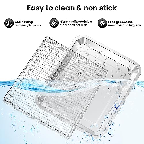 Stainless Steel Air Fryer Pan for Cuisinart TOA-060/065
