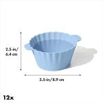 Reusable BPA-Free Silicone Baking Cups, Pack of 12