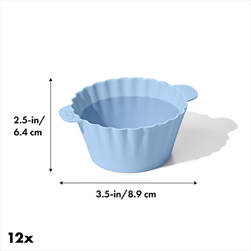 Reusable BPA-Free Silicone Baking Cups, Pack of 12