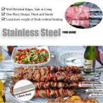 12" Metal Skewers - 12 Pack for Grilling
