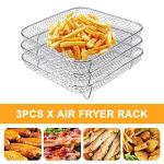 Air Fryer Rack Set with Magnetic Chart