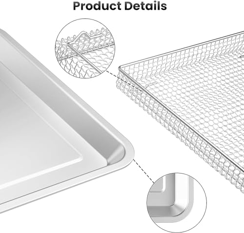 Stainless Steel Air Fryer Pan for Cuisinart TOA-060/065