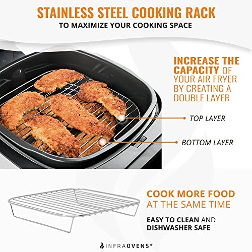 6.3" Air Fryer Rack Accessories Set | Compatible with Comfee, Dash, Nuwave Brio