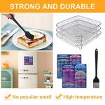Air Fryer Rack Set with Magnetic Chart
