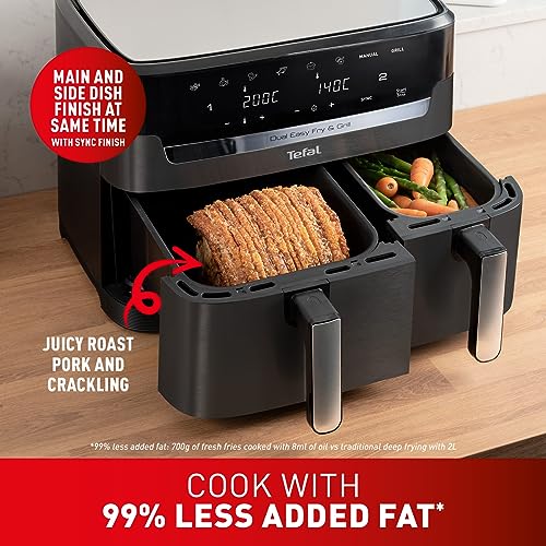 Tefal Easy Fry Dual Zone Air Fryer, 8.3L