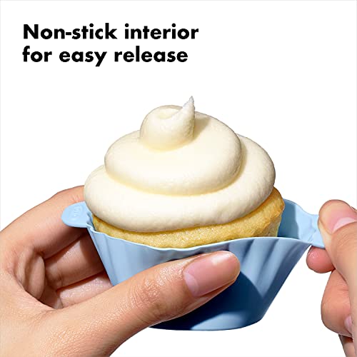 Reusable BPA-Free Silicone Baking Cups, Pack of 12