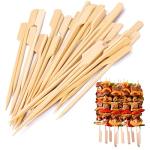 100pcs Bamboo Skewers for Barbeque & Cocktails