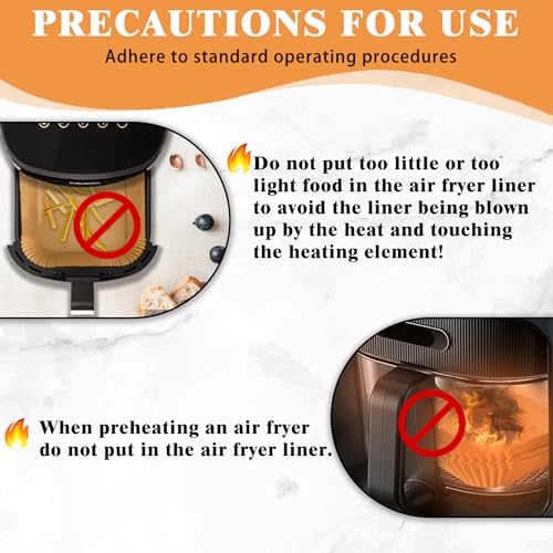 120 Pcs Non-Stick Air Fryer Liners