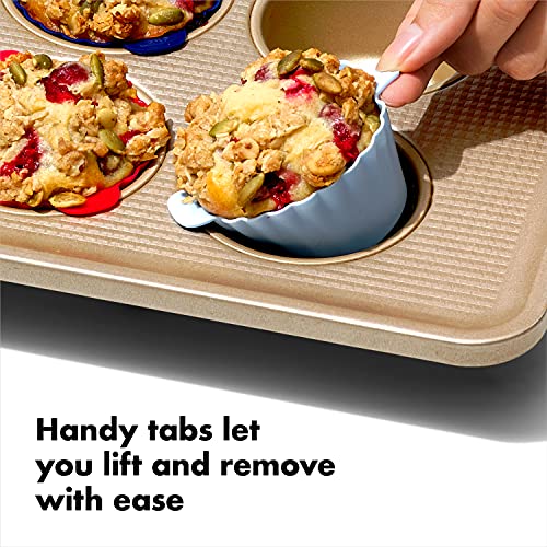 Reusable BPA-Free Silicone Baking Cups, Pack of 12