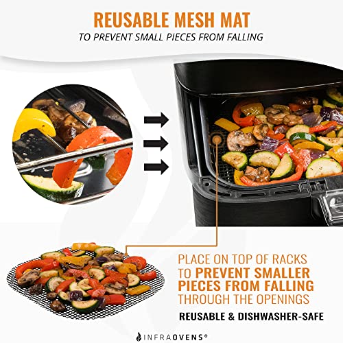 6.3" Air Fryer Rack Accessories Set | Compatible with Comfee, Dash, Nuwave Brio